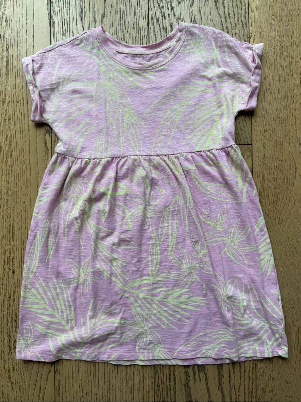 GAP Kids Girls Pink-Purple Short Sleeve Dress Casual Cotton Size S